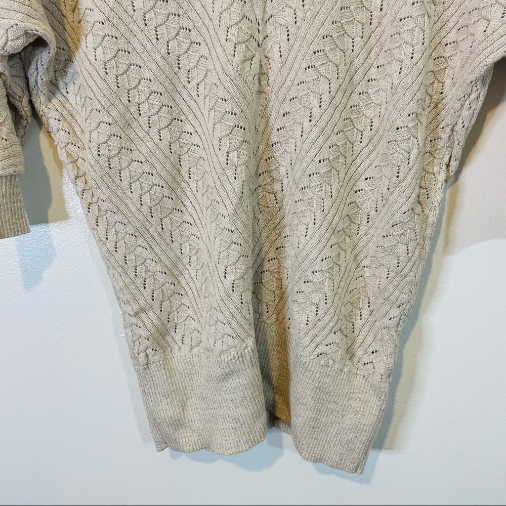 White House Black Market | v neck light weight sparkle sweater - Picture 4 of 4